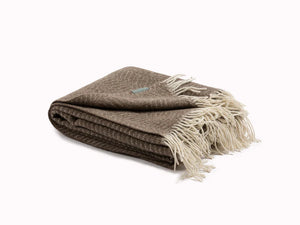 New Zealand Wool Throw by Fibre by Auskin - Walnut